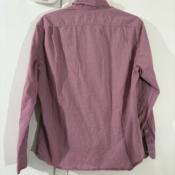 J. Crew Flex Cotton Blend Slim Fit Red Long Sleeve Button Down Men's Size XL - Picture 3 of 10